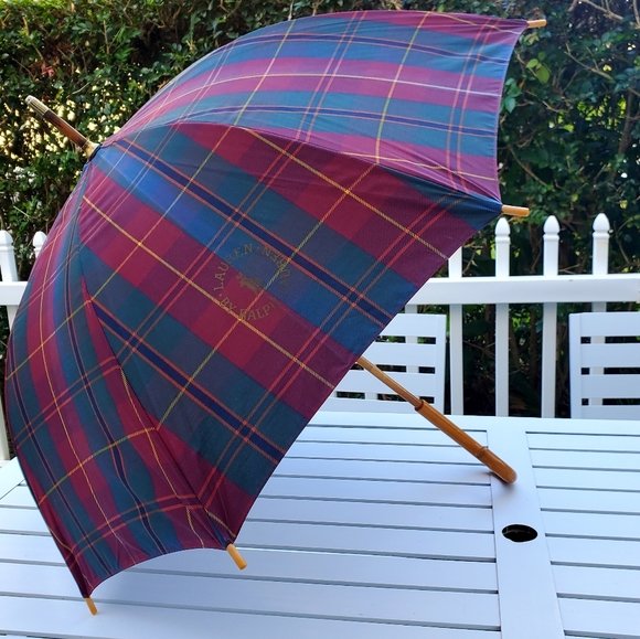 Lauren Ralph Lauren Other - Lauren by Ralph Lauren 70s 80s Tartan Plaid Umbrel